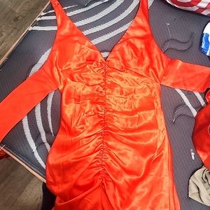 Bright Orange long dress